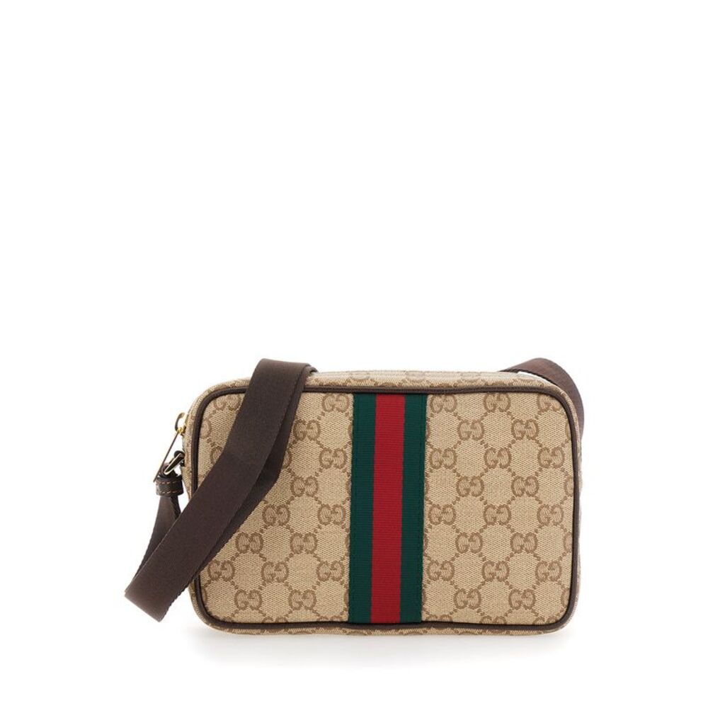 Gucci Men Orizontal Gucci Web Vintage Sand Vetrificato